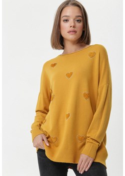 Sweter damski Born2be z okrągłym dekoltem 
