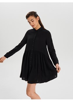 Cropp sukienka na uczelnię z długim rękawem 