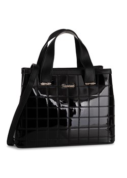 Shopper bag Monnari bez dodatków elegancka lakierowana 