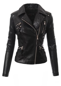 Kurtka damska krótka rockowa bez kaptura 