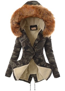 Parka damska w wojskowym stylu 