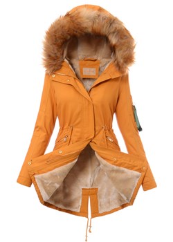 Parka damska bez wzorów 