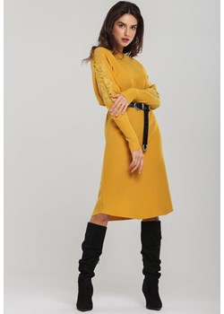 Sukienka Renee z długimi rękawami midi wiosenna 