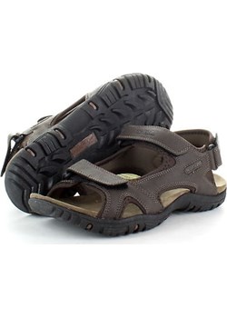 Sandały męskie Regatta skórzane brązowe casual na lato 