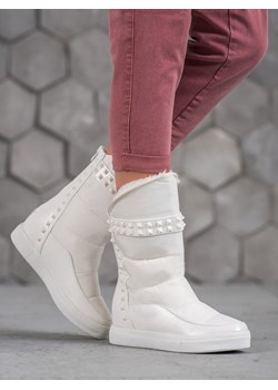 Śniegowce damskie CzasNaButy zimowe płaskie 