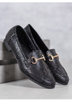 Mokasyny CzasNaButy płaskie w zwierzęcy wzór 