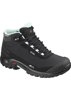 Buty trekkingowe damskie czarne Salomon w abstrakcyjnym wzorze 