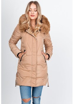 Kurtka damska z poliestru z kapturem 