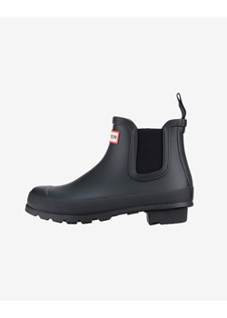 Kalosze damskie Hunter bez zapięcia z niską cholewką bez wzorów na płaskiej podeszwie 