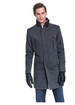 Płaszcz męski czarny Top Secret 