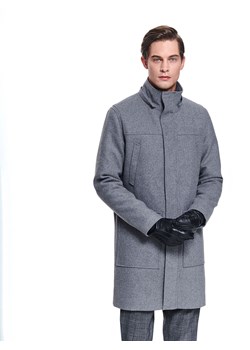 Płaszcz męski Top Secret elegancki z wełny 