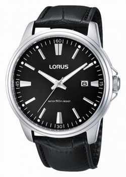 Czarny zegarek Lorus analogowy 
