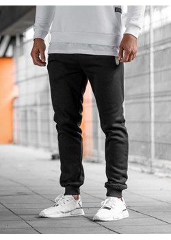 Spodnie dresowe męskie czarne Denley AK13-1 ze sklepu Denley w kategorii Spodnie męskie - zdjęcie 76453645