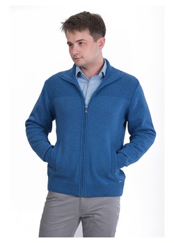 Sweter męski Harry rozpinany (duży) - ciemny jeans - 3XL ze sklepu Swetry Lasota w kategorii Swetry męskie - zdjęcie 76865326