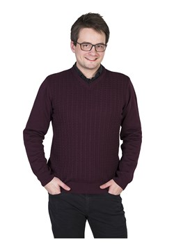 Pascal serek - chianti - M ze sklepu Swetry Lasota w kategorii Swetry męskie - zdjęcie 77074606