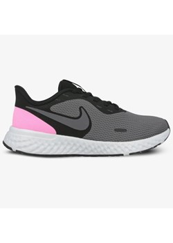 Czarne buty sportowe damskie Nike revolution gładkie płaskie 