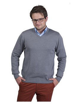 Bond serek (duży)- popiel - 4XL ze sklepu Swetry Lasota w kategorii Swetry męskie - zdjęcie 77298048