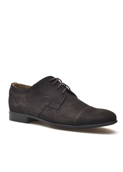 Pantofle Ryłko IDFA03_XS4 Brązowe zamsz ze sklepu Arturo-obuwie w kategorii Buty eleganckie męskie - zdjęcie 77380179