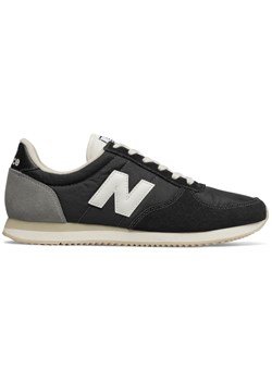 Buty sportowe damskie New Balance w stylu casual płaskie sznurowane skórzane gładkie 