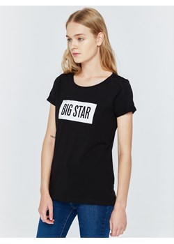 Koszulka damska z nadrukiem czarna Oneidasa 906 ze sklepu Big Star w kategorii Bluzki damskie - zdjęcie 78419986