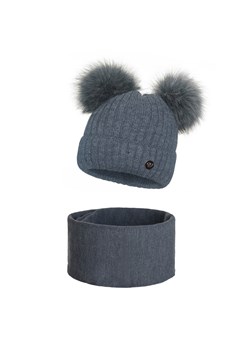 Zimowy komplet Damski 2 pompony ze sklepu JK-Collection w kategorii Komplety czapka i szalik damskie - zdjęcie 78498765