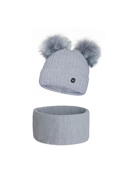 Zimowy komplet Damski 2 pompony ze sklepu JK-Collection w kategorii Komplety czapka i szalik damskie - zdjęcie 78498948