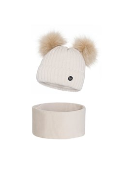 Zimowy komplet Damski 2 pompony ze sklepu JK-Collection w kategorii Komplety czapka i szalik damskie - zdjęcie 78500016