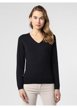 brookshire Sweter damski Kobiety drobna dzianina granatowy jednolity ze sklepu vangraaf w kategorii Swetry damskie - zdjęcie 78644927