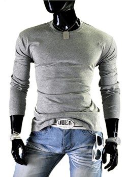 Bluza męska bez kaptura   JL5 - szara ze sklepu Risardi w kategorii T-shirty męskie - zdjęcie 78646368