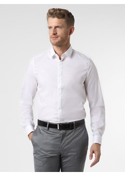 Finshley & Harding London - Koszula męska z wywijanymi mankietami, biały ze sklepu vangraaf w kategorii Koszule męskie - zdjęcie 79306869