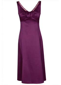 Fioletowa sukienka Fokus satynowa 