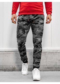 Spodnie męskie dresowe moro-grafitowe Denley KZ15 ze sklepu Denley w kategorii Spodnie męskie - zdjęcie 80745688