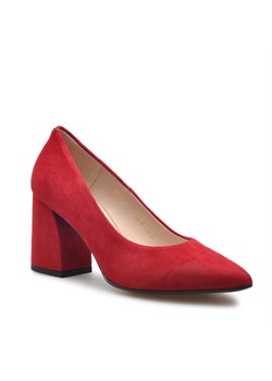 Czółenka Sala 9455/1688 Czerwone zamsz ze sklepu Arturo-obuwie w kategorii Czółenka - zdjęcie 81139286