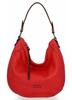 David Jones Uniwersalne Torebki Damskie do noszenia na co dzień Czerwona ze sklepu PaniTorbalska w kategorii Torby Shopper bag - zdjęcie 81162059