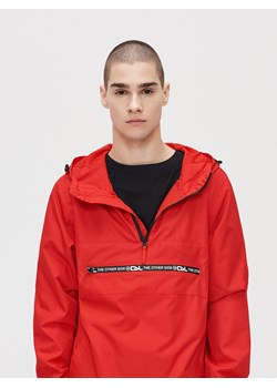 Cropp - Kurtka anorak z kapturem - czerwony ze sklepu Cropp w kategorii Kurtki męskie - zdjęcie 81518409