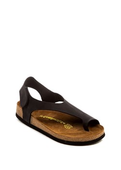 Skórzane sandały w kolorze czarnym ze sklepu Limango Polska w kategorii Sandały damskie - zdjęcie 81734357