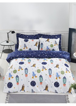 Colorful Cotton Komplet pościeli renforcé "Spacex" w kolorze niebieskim ze wzorem ze sklepu Limango Polska w kategorii Pościel dziecięca - zdjęcie 81943469