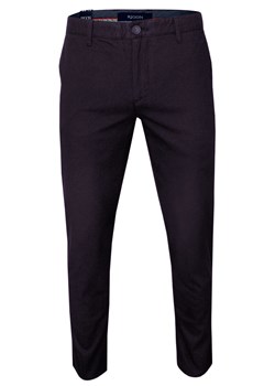 Bordowe Casualowe Męskie Spodnie -RIGON- Zwężane, Bawełniane z Lycrą, Chinosy SPRGNk793NEYMAN32662bordo ze sklepu JegoSzafa.pl w kategorii Spodnie męskie - zdjęcie 82366519