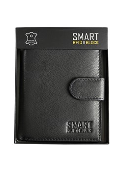 Portfel męski skórzany z ochroną RFID BLOCK (czarny) ze sklepu Koruma ID Protection w kategorii Portfele męskie - zdjęcie 82367199