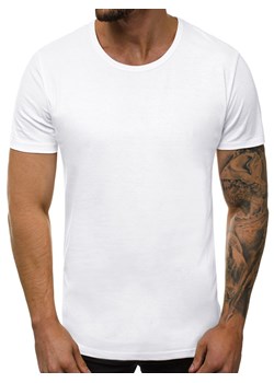 T-Shirt męski biały OZONEE O/1208 ze sklepu ozonee.pl w kategorii T-shirty męskie - zdjęcie 82449517