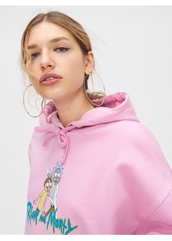 Cropp - Bluza oversize Rick and Morty - fioletowy ze sklepu Cropp w kategorii Bluzy damskie - zdjęcie 82511465