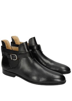 Botki Melvin & Hamilton skórzane casual bez zapięcia 