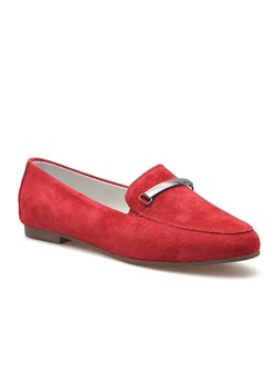 Półbuty Filippo DP1209/20RD Czerwone ze sklepu Arturo-obuwie w kategorii Lordsy damskie - zdjęcie 82923537