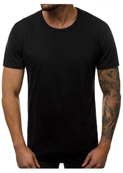T-Shirt męski czarny OZONEE O/1208 ze sklepu ozonee.pl w kategorii T-shirty męskie - zdjęcie 83147548
