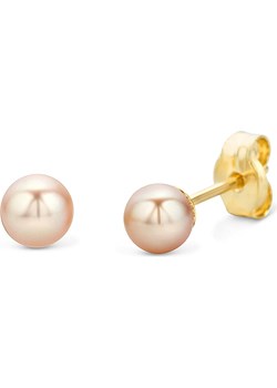 Złote kolczyki-wkrętki z perłami ze sklepu Limango Polska w kategorii Kolczyki - zdjęcie 83227377