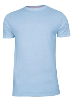 Błękitny Bawełniany T-Shirt Męski Bez Nadruku -Brave Soul- Koszulka, Krótki Rękaw, Basic TSBRSSS20GRAILpaleblue ze sklepu JegoSzafa.pl w kategorii T-shirty męskie - zdjęcie 83231257