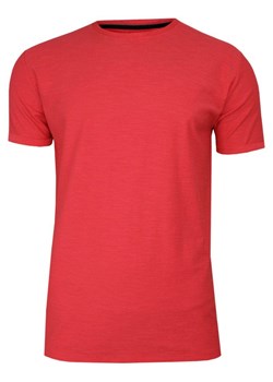 Koralowy Bawełniany T-Shirt Męski Bez Nadruku -Brave Soul- Czerwona Koszulka, Krótki Rękaw, Melanż TSBRSSS20REPLAYcoral ze sklepu JegoSzafa.pl w kategorii T-shirty męskie - zdjęcie 83231267