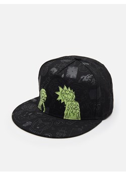 Cropp - Czapka z odblaskowym nadrukiem Rick and Morty - czarny ze sklepu Cropp w kategorii Czapki z daszkiem męskie - zdjęcie 83632985