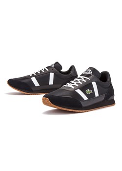 Buty sportowe damskie Lacoste płaskie ze skóry na wiosnę sznurowane 