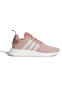 Buty sportowe damskie Adidas dla biegaczy nmd sznurowane bez wzorów 
